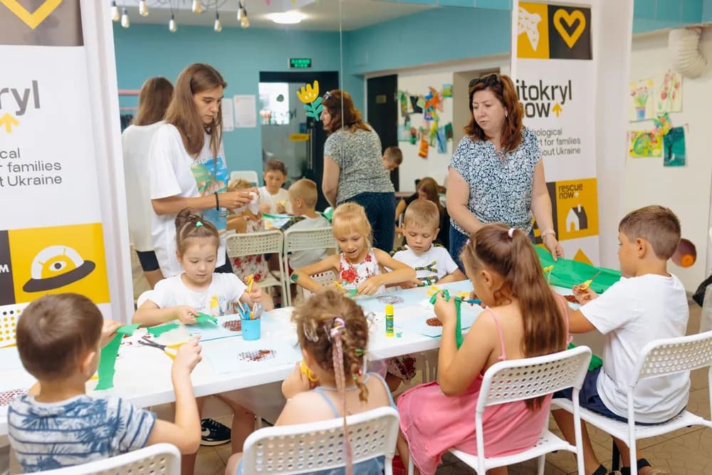 Children at a Razom-supported development centre