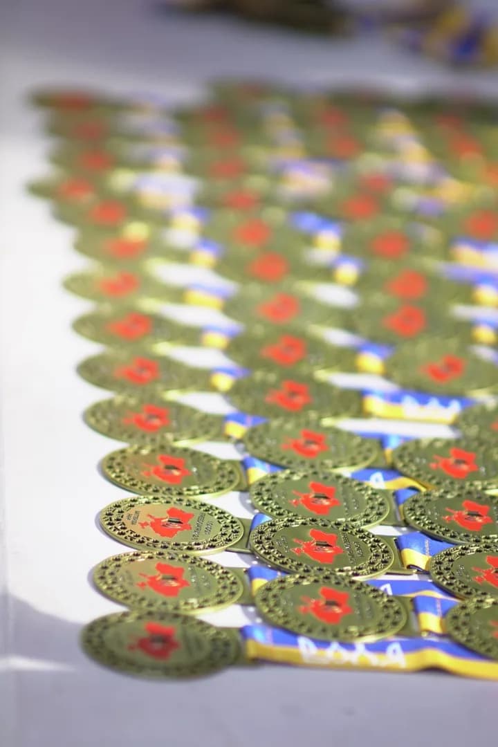 The Freedom Run 2.0 finisher medal