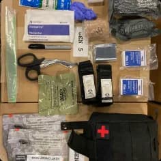 Tactical medical supplies purchased with Freedom Run funds