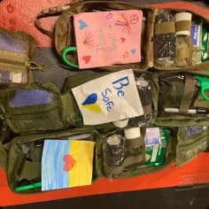 Tactical medical supplies purchased with Freedom Run funds